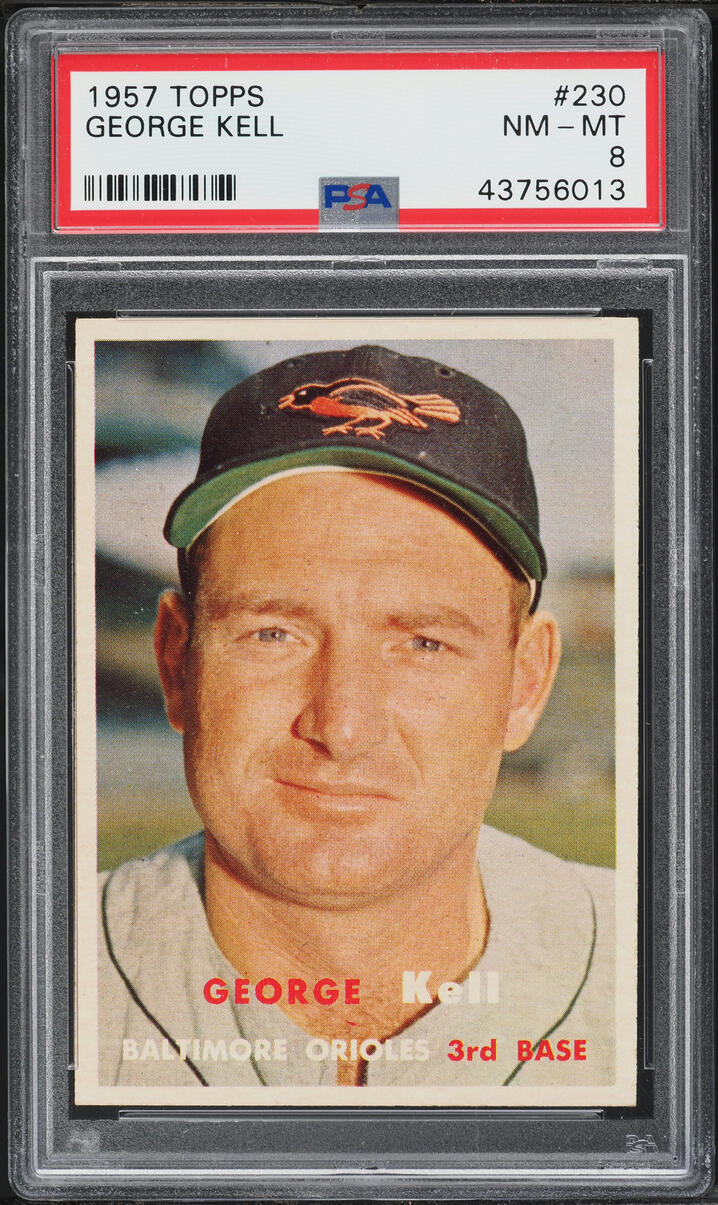 1957 Topps George Kell #230 PSA 8 NM-MT