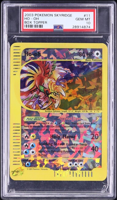 2003 Pokemon Skyridge Box Topper Ho-Oh #11 PSA 10 GEM MINT