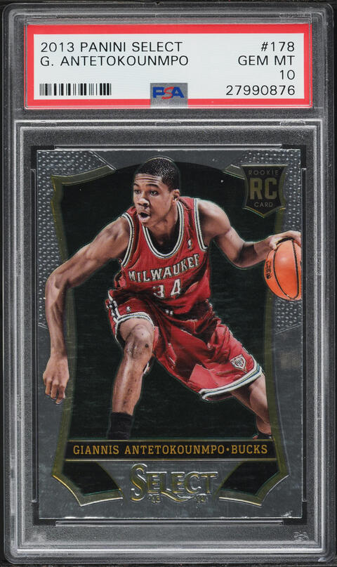 2013 Select Basketball Giannis Antetokounmpo ROOKIE #178 PSA 10