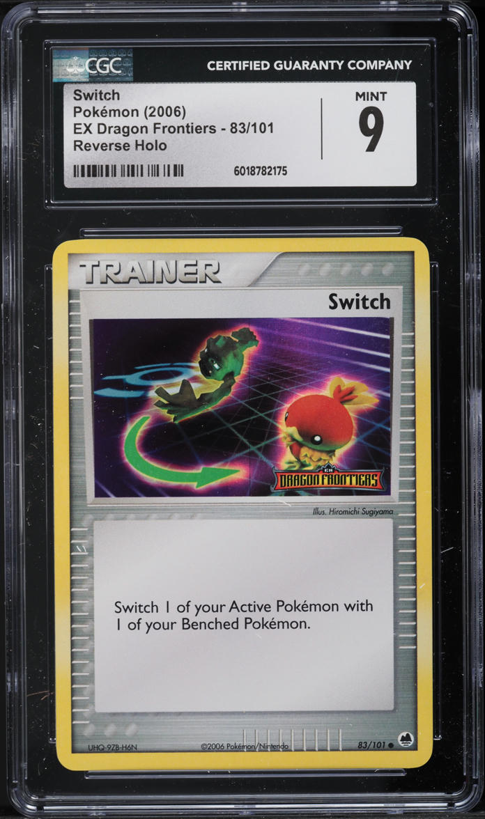 2006 Pokemon EX Dragon Frontiers Reverse Holo Switch #83 CGC 9 MINT