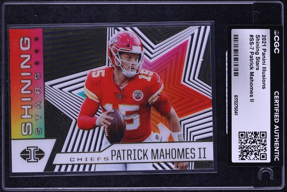 2021 Panini Illusions Shining Stars Patrick Mahomes II #SS-7 CGC AUTH