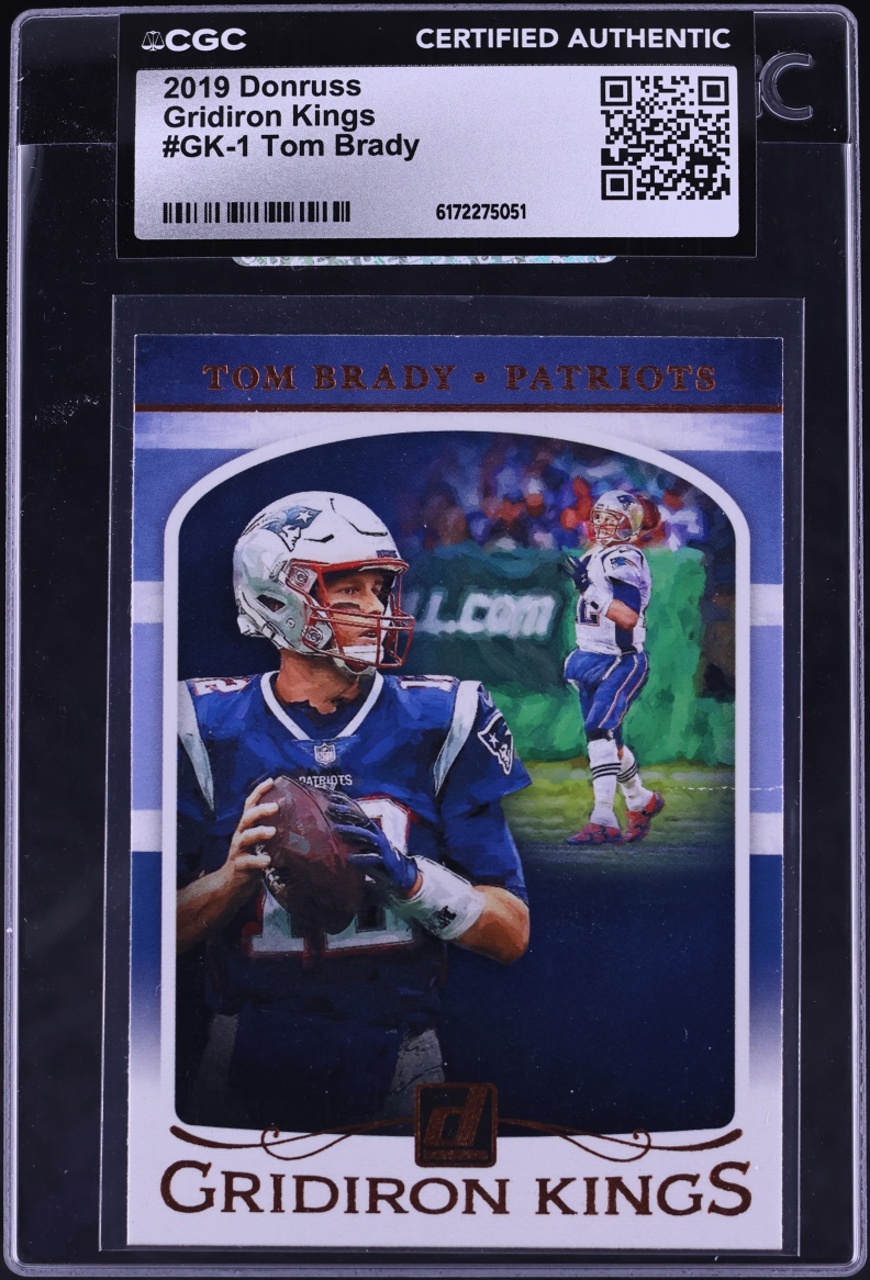 2019 Donruss Gridiron Kings Tom Brady #GK-1 CGC AUTH