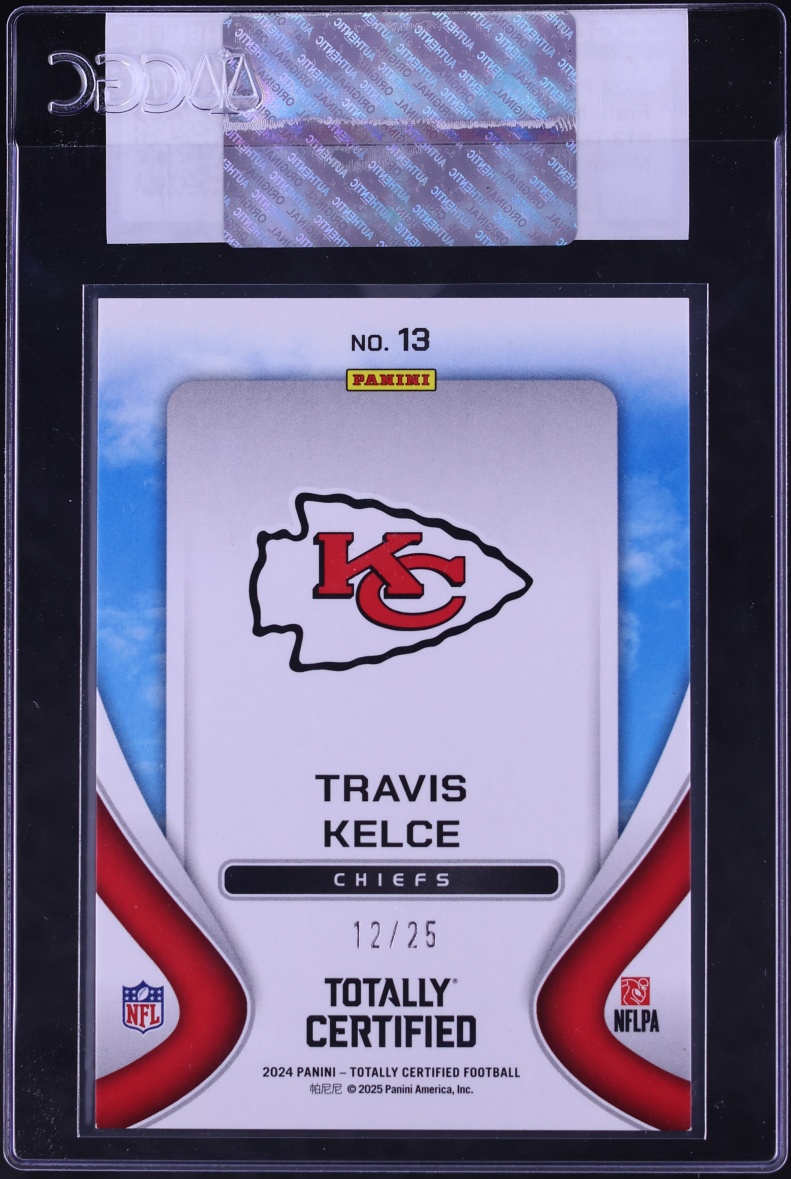 2024 Totally Certified Franchise Foundations Mirror Platinum White Travis Kelce /25 CGC AUTH