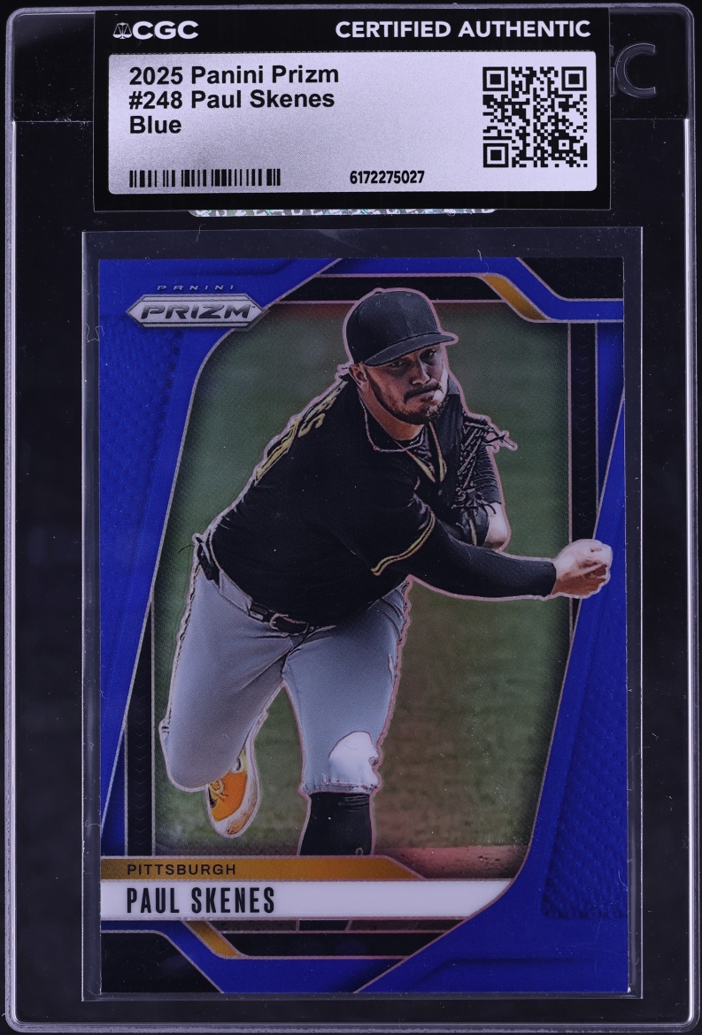 2025 Panini Prizm Blue Paul Skenes /199 #248 CGC AUTH