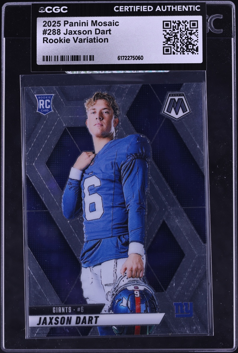2025 Panini Mosaic Variation Jaxson Dart ROOKIE #288 CGC AUTH