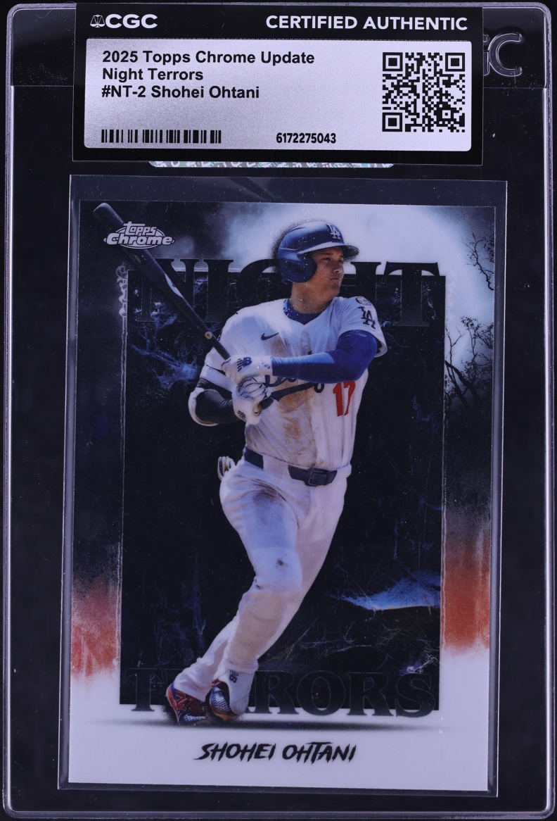 2025 Topps Chrome Update Night Terrors Shohei Ohtani #NT-2 CGC AUTH