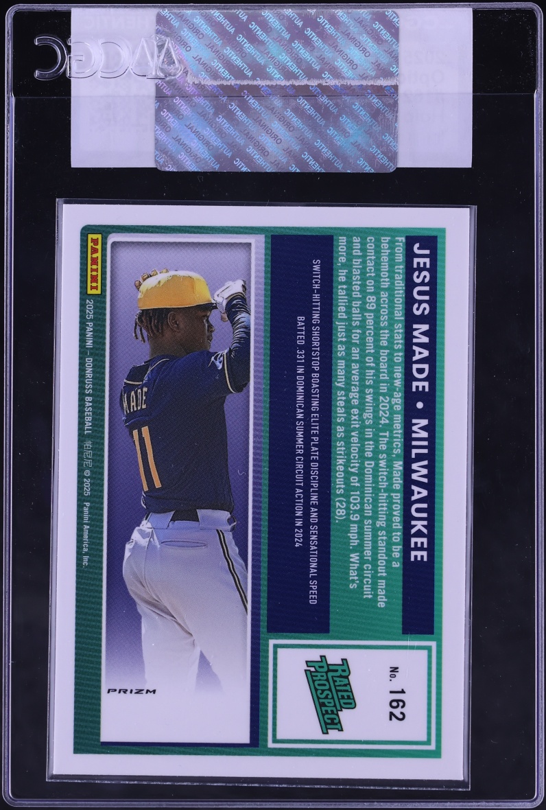 2025 Donruss Optic Holo Jesus Made ROOKIE #162 CGC AUTH