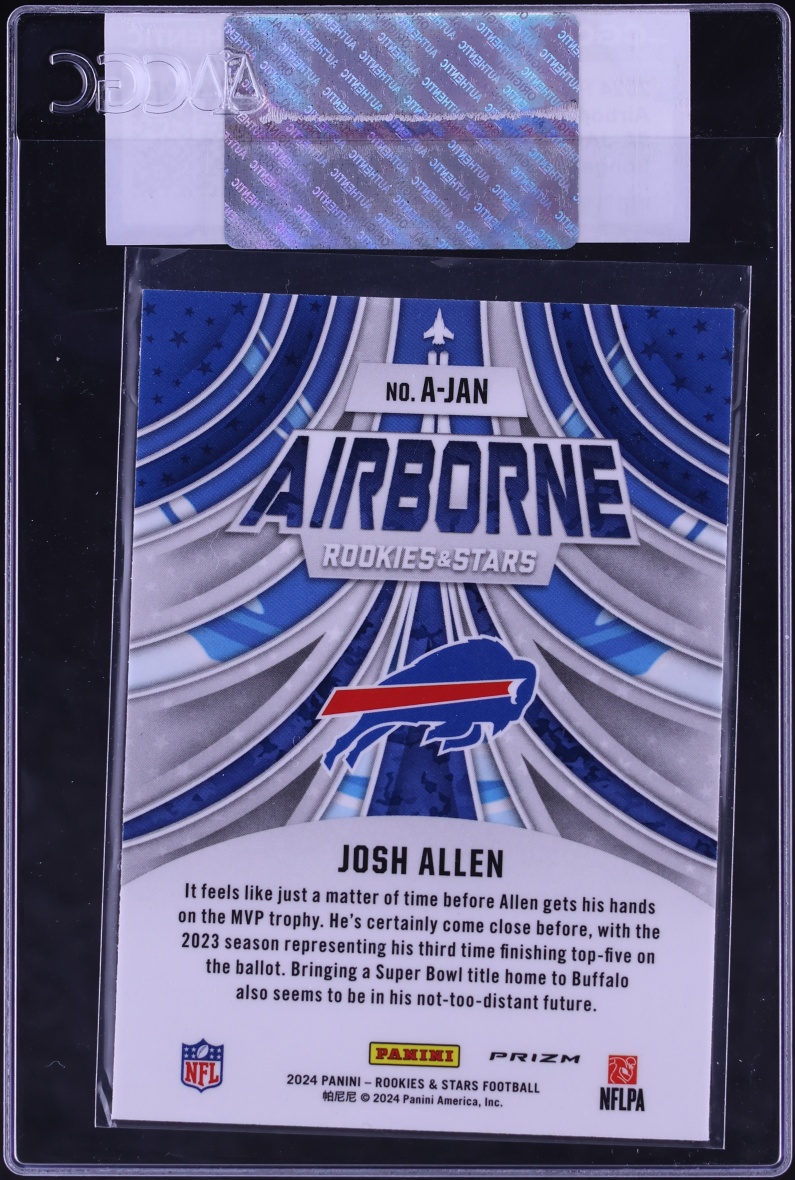2024 Panini Rookies & Stars Airborne Longevity Prizm Josh Allen #A-JAN CGC AUTH