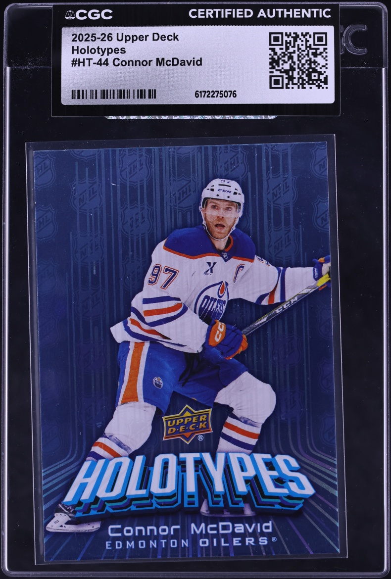 2025 Upper Deck Holotypes Connor McDavid #HT-44 CGC AUTH