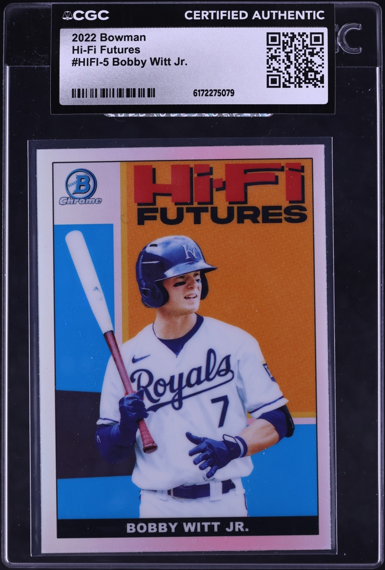 2022 Bowman Chrome Hi-Fi Futures Bobby Witt Jr. PROSPECT #HIFI-5 CGC AUTH