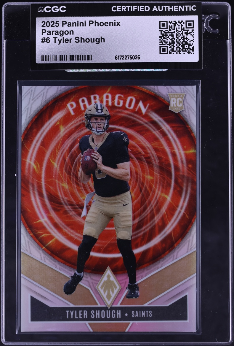 2025 Panini Phoenix Paragon Tyler Shough ROOKIE #6 CGC AUTH