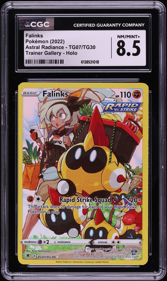 2022 Pokemon Sword & Shield Astral Radiance CHR Falinks #TG07 CGC 8.5 NM-MT+