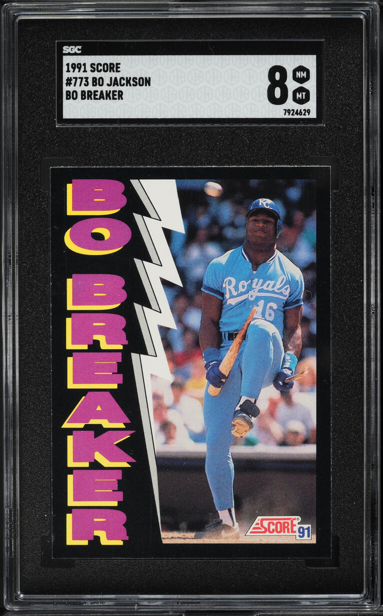 1991 Score Bo Breaker Bo Jackson #773 SGC 8 NM-MT