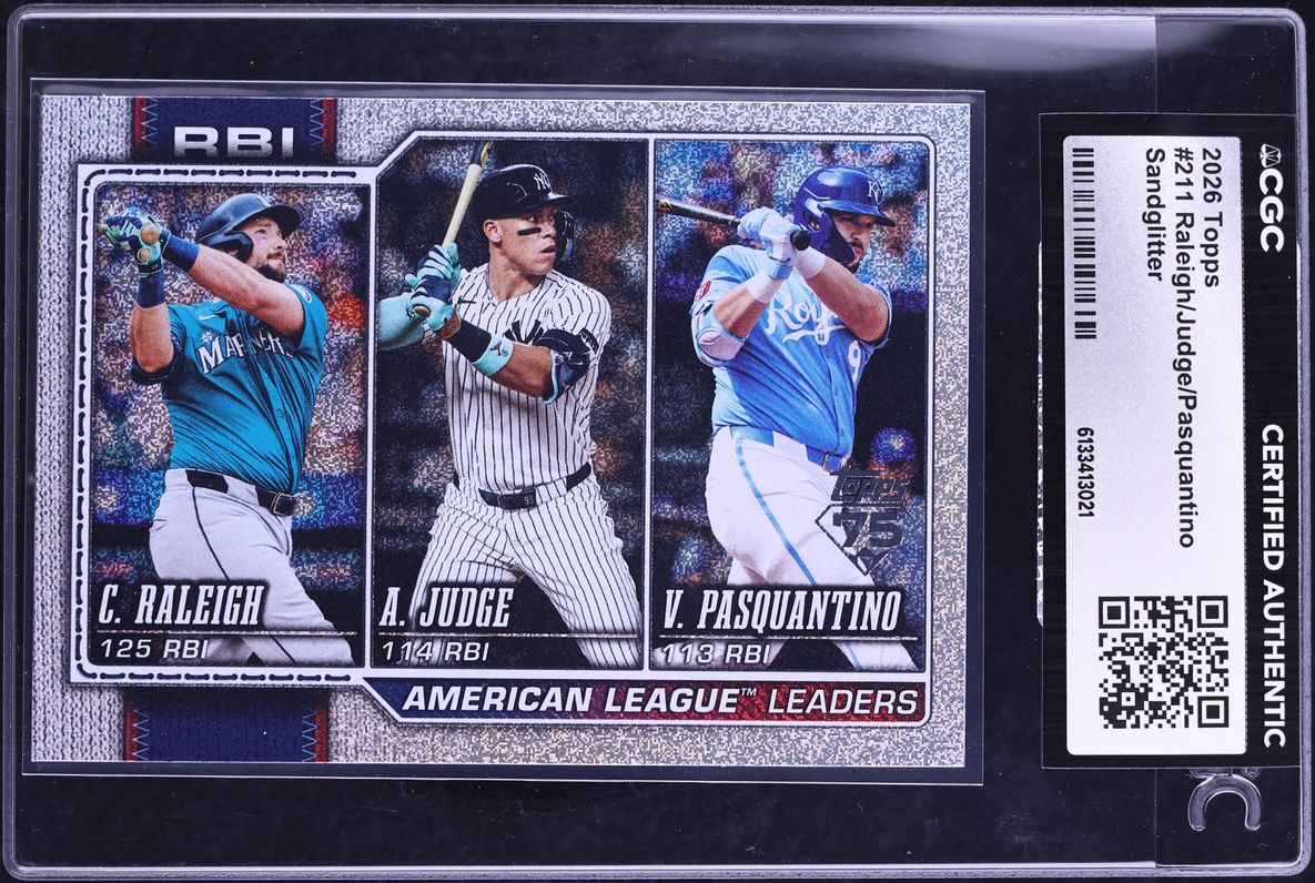 2026 Topps Sandglitter Cal Raleigh & Aaron Judge & Vinnie Pasquantino ...