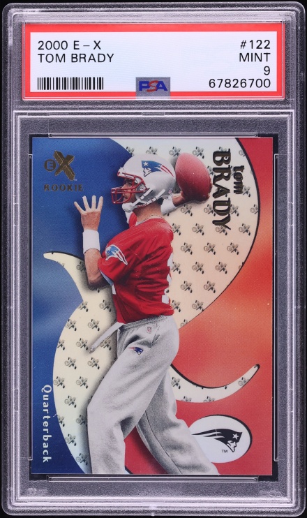 2000 Fleer E-X Tom Brady ROOKIE /1500 #122 PSA 9 MINT