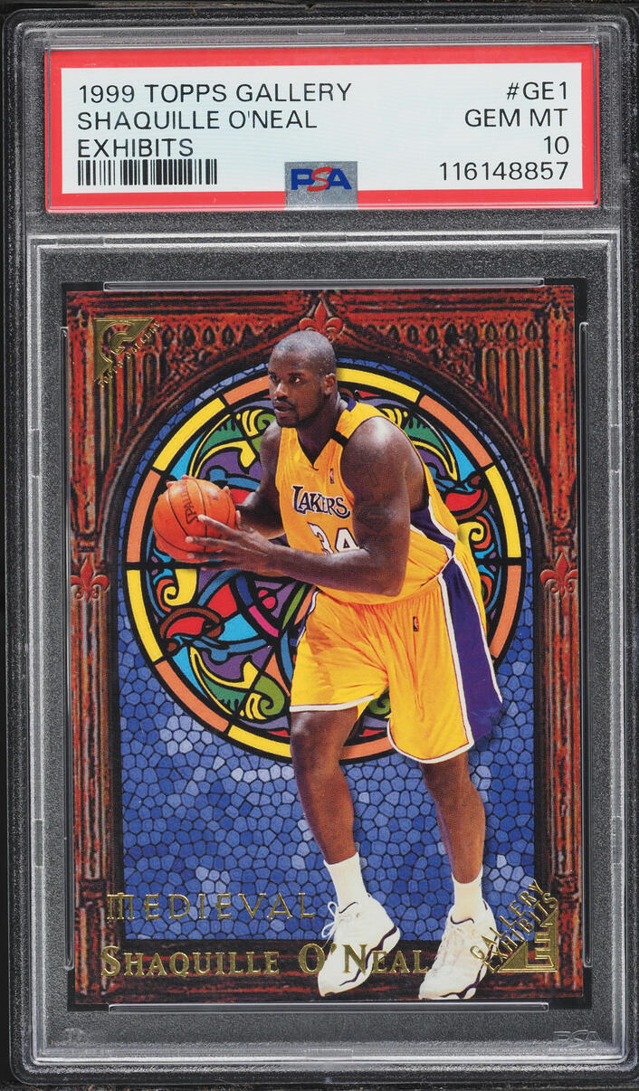 1999 Topps Gallery Exhibits Shaquille O'Neal #GE1 PSA 10 GEM MINT - Photo 1