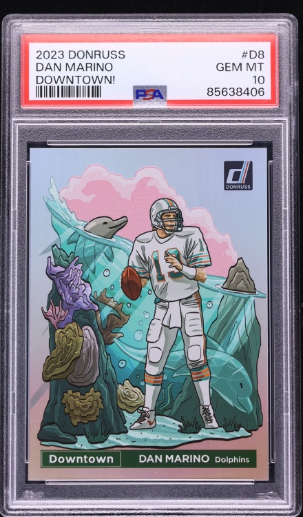2023 Donruss Downtown Dan Marino #D-8 PSA 10 GEM MINT