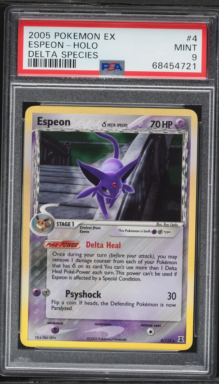 2005 Pokemon EX Delta Species Holo Espeon #4 PSA 9 MINT
