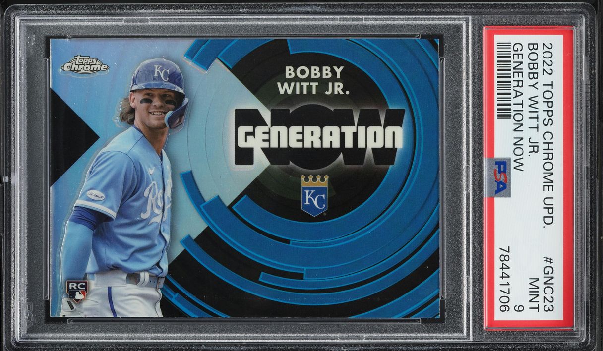 2022 Topps Chrome Update Generation Now Bobby Witt Jr. ROOKIE #GNC-23 PSA 9 MINT
