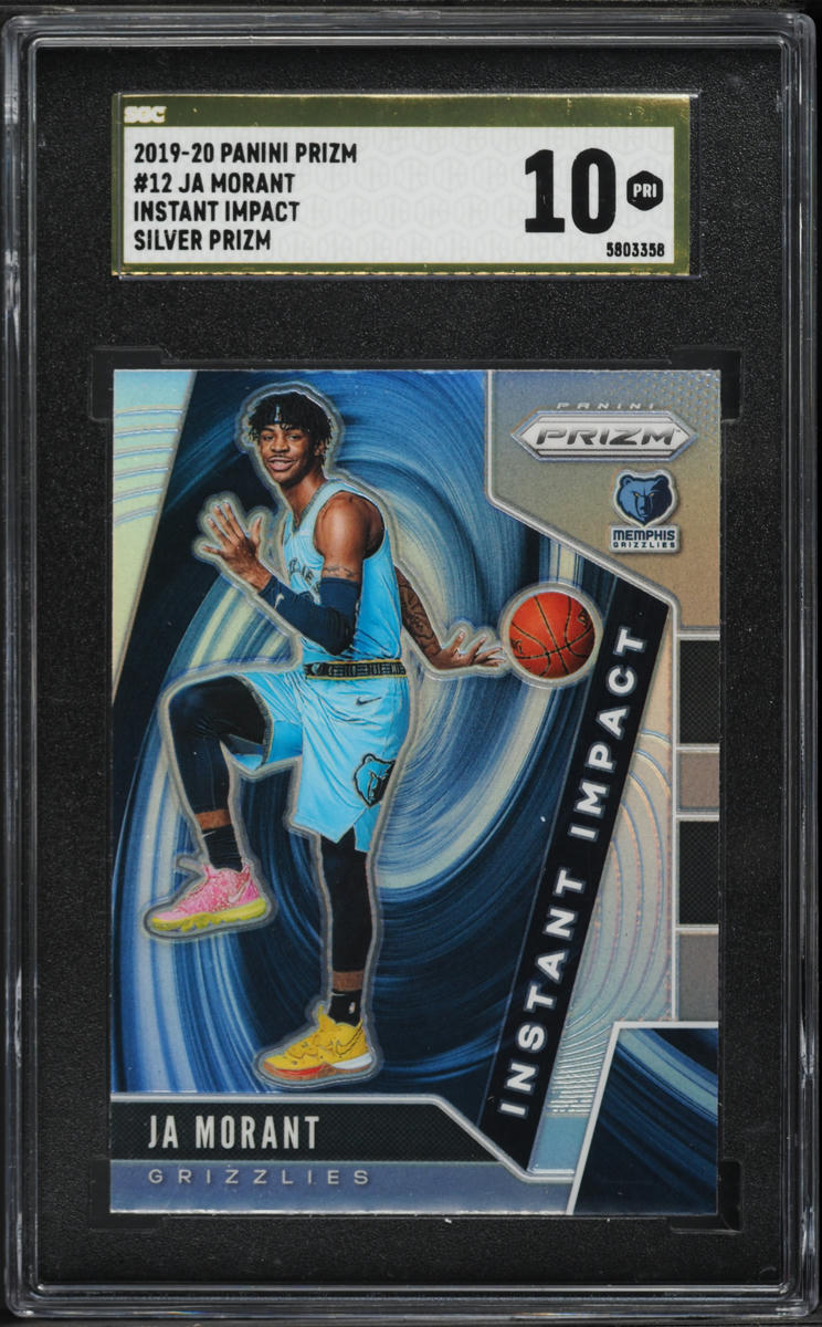 2019 Panini Prizm Instant Impact Silver Ja Morant ROOKIE #12 SGC 10 PRISTINE