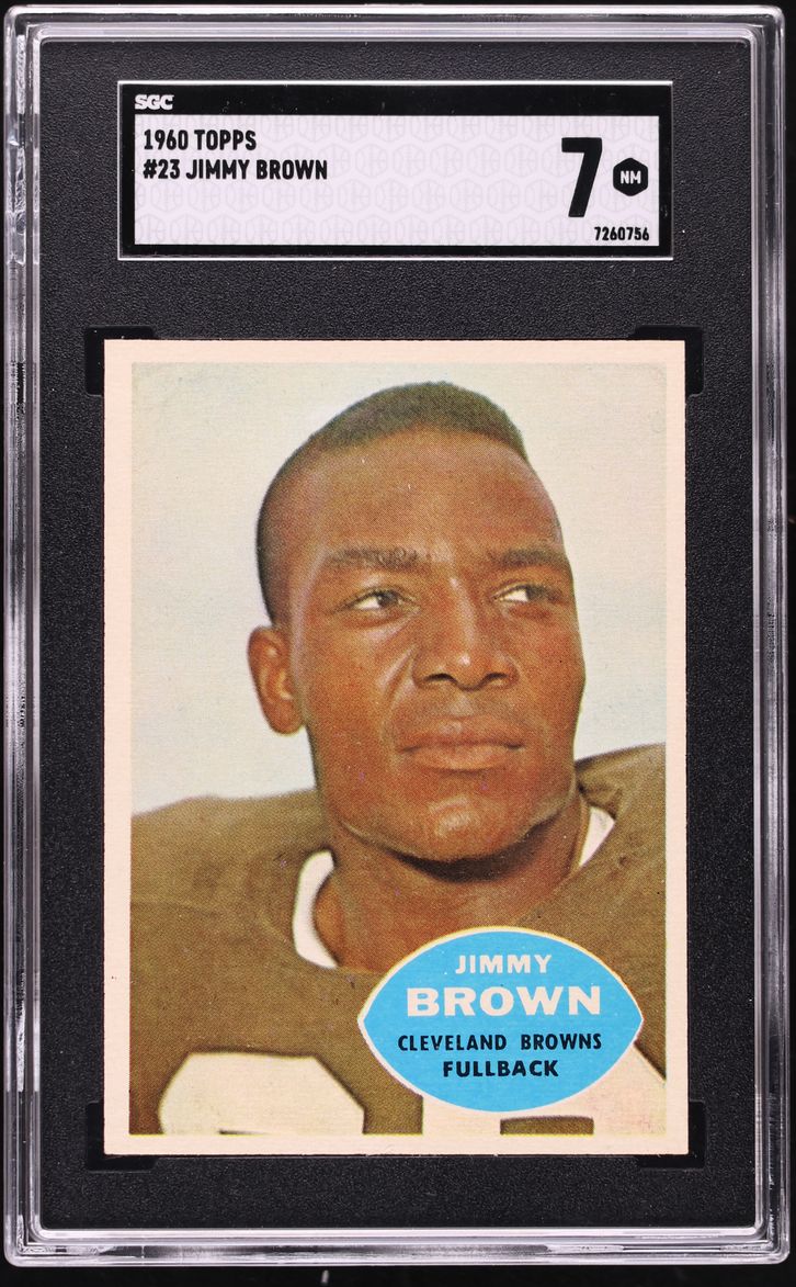 1960 Topps Football Jim Brown #23 SGC 7 NRMT