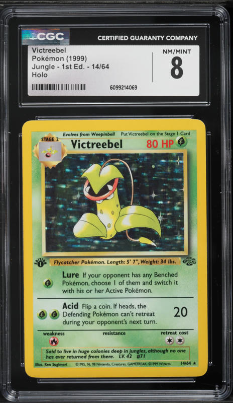 1997 Pokemon Japanese Jungle Holo Victreebel #71 MBA AUTH on
