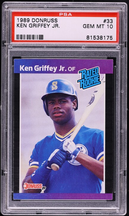 1989 Topps Traded Tiffany Ken Griffey Jr. ROOKIE #41T PSA 10 GEM