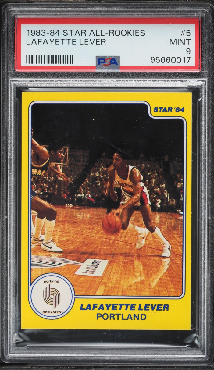 1983 Star All-Rookies Lafayette Lever ROOKIE #5 PSA 9 MINT