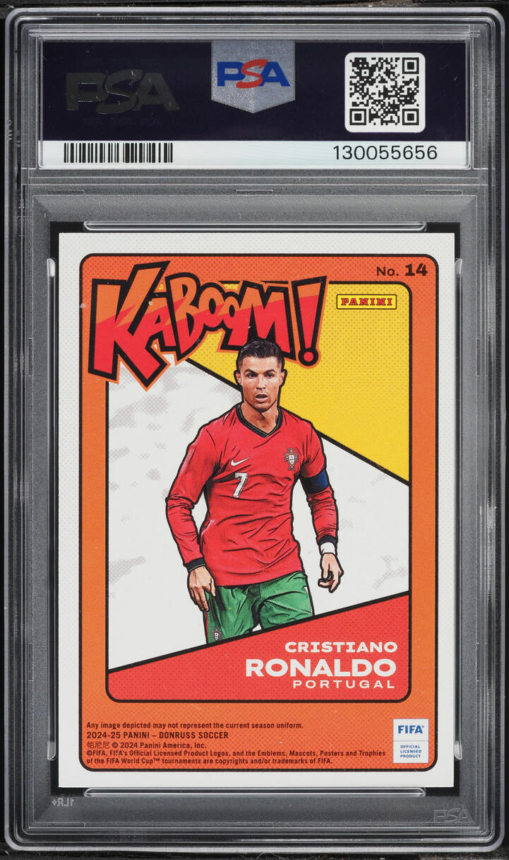 2024 Donruss FIFA Kaboom! Cristiano Ronaldo #14 PSA 10 GEM MINT