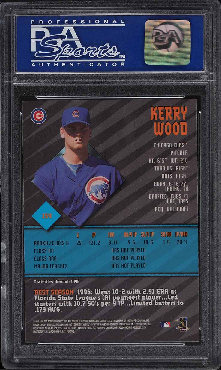 Kerry.G PSA9 63枚 1997 Bowman's Best Kerry Wood ROOKIE #154 PSA 10 GEM MINT on