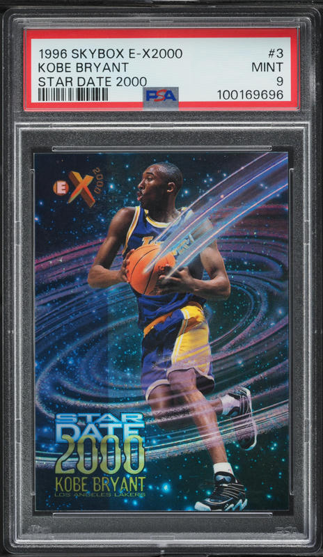 1996 Skybox Z-Force Z-Peat Zebut Kobe Bryant ROOKIE #3 BGS AUTH on