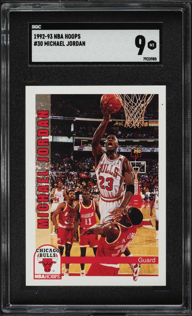1992 Hoops Michael Jordan #30 SGC 9 MINT