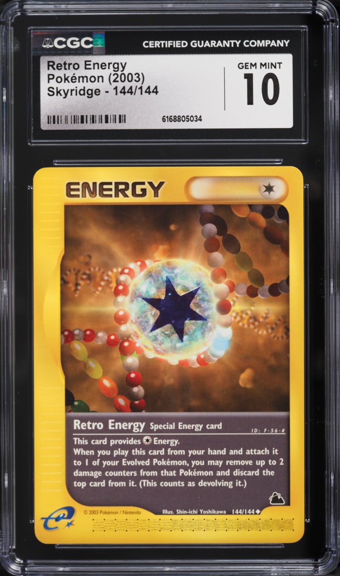2003 Pokemon Skyridge Retro Energy #144 CGC 10 GEM MINT