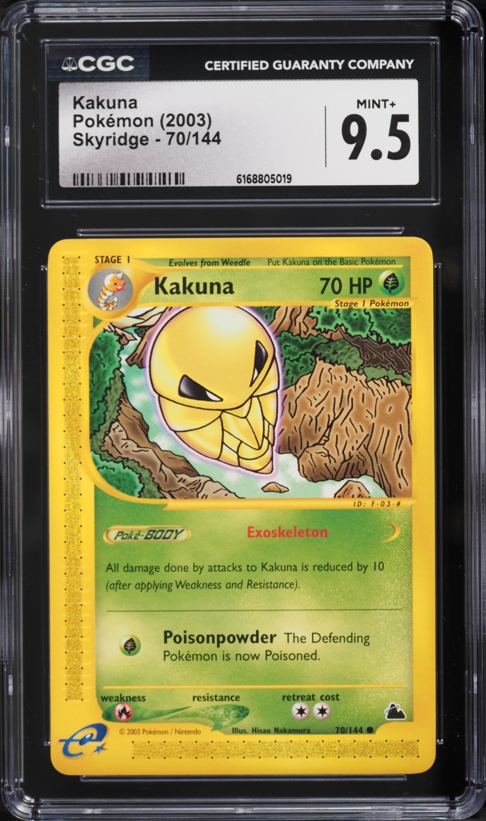 2003 Pokemon Skyridge Kakuna #70 CGC 9.5 MINT+