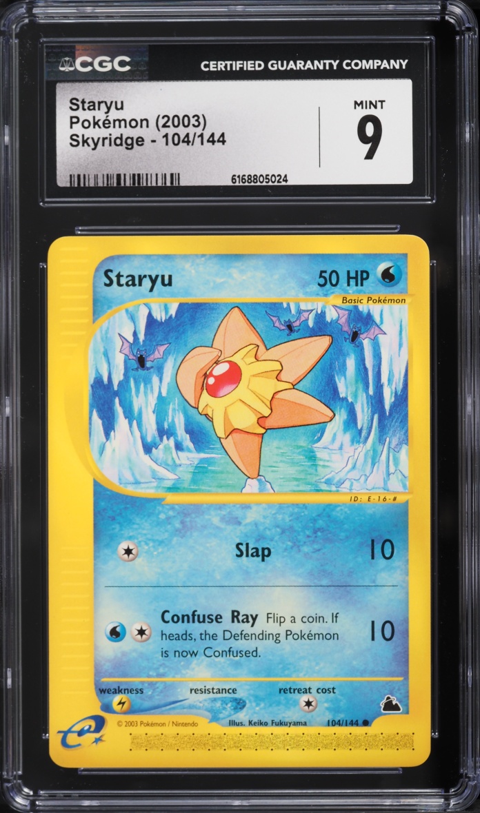 2003 Pokemon Skyridge Staryu #104 CGC 9 MINT