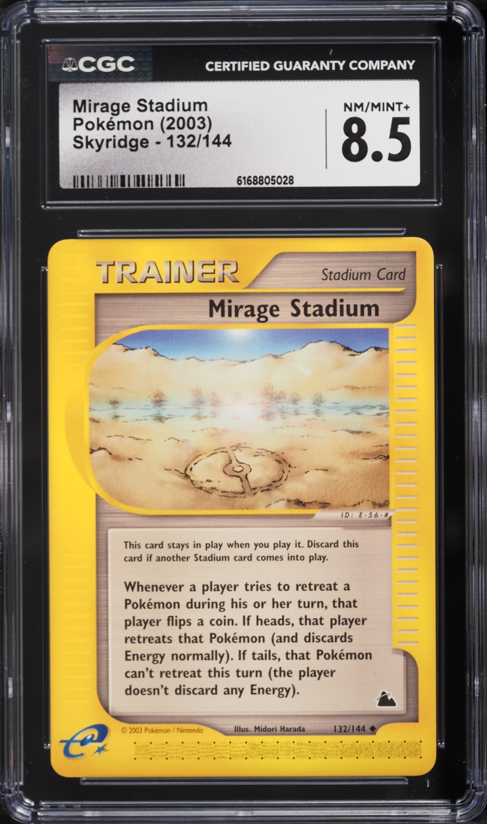2003 Pokemon Skyridge Mirage Stadium #132 CGC 8.5 NM-MT+