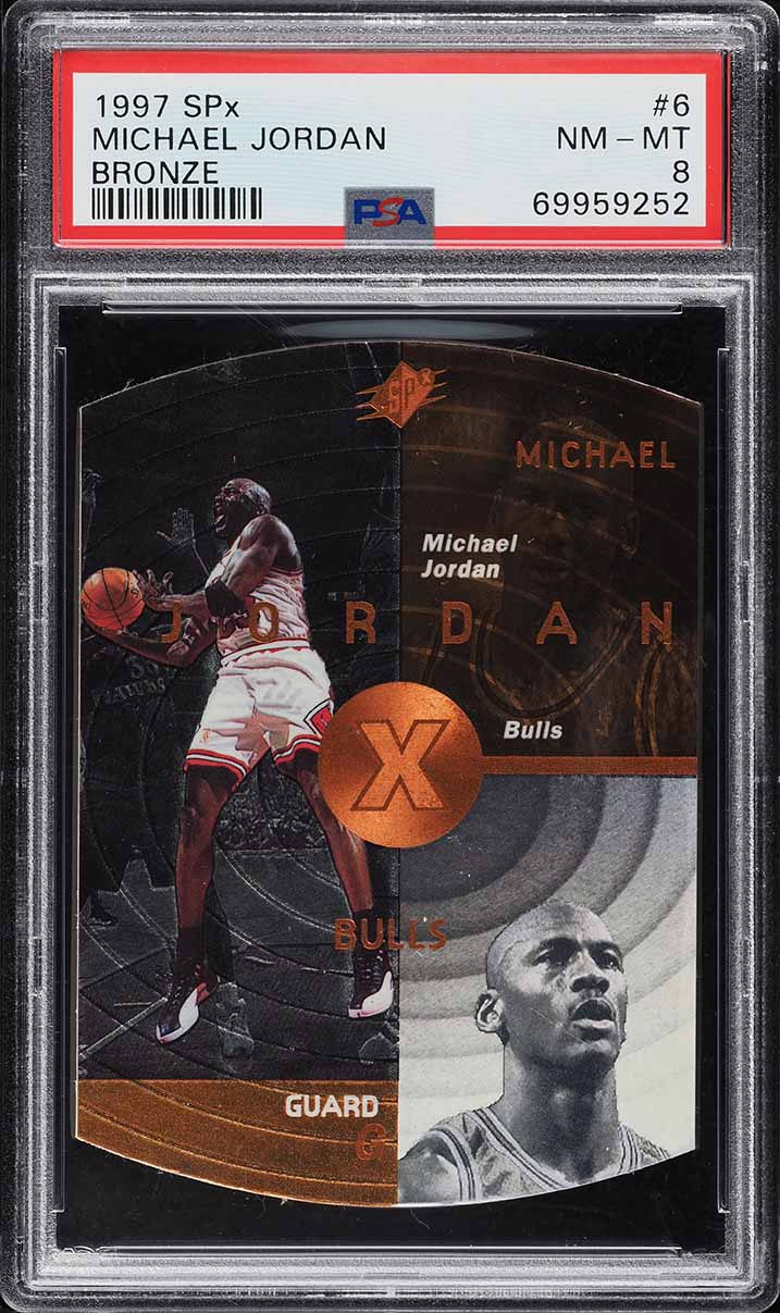 1997 SPx Bronze Michael Jordan #6 PSA 8 NM-MT
