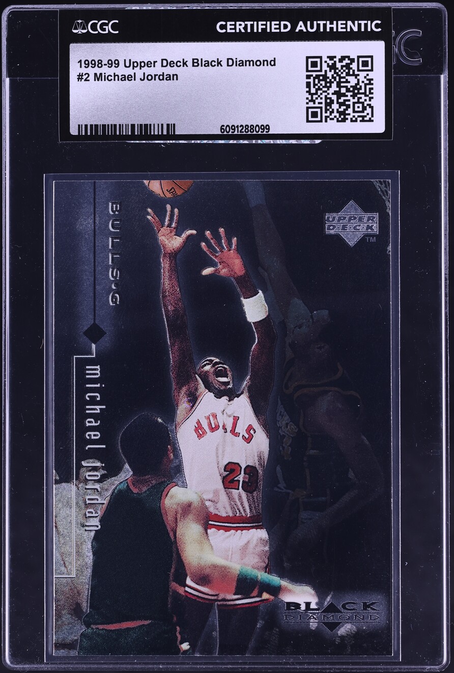 1998 Black Diamond Single Michael Jordan #2 CGC AUTH