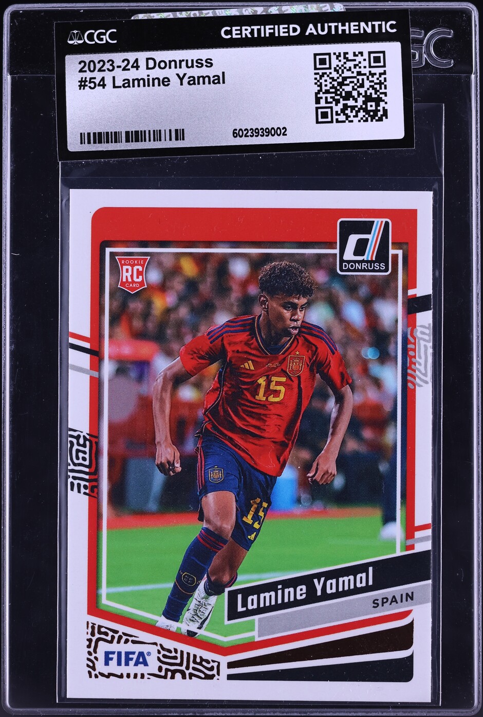 2023 Donruss FIFA Lamine Yamal ROOKIE #54 CGC AUTH