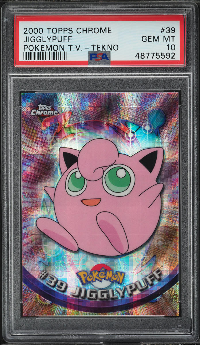 2000 Topps Chrome Pokemon Series 1 Tekno Jigglypuff #39 PSA 10 GEM MINT