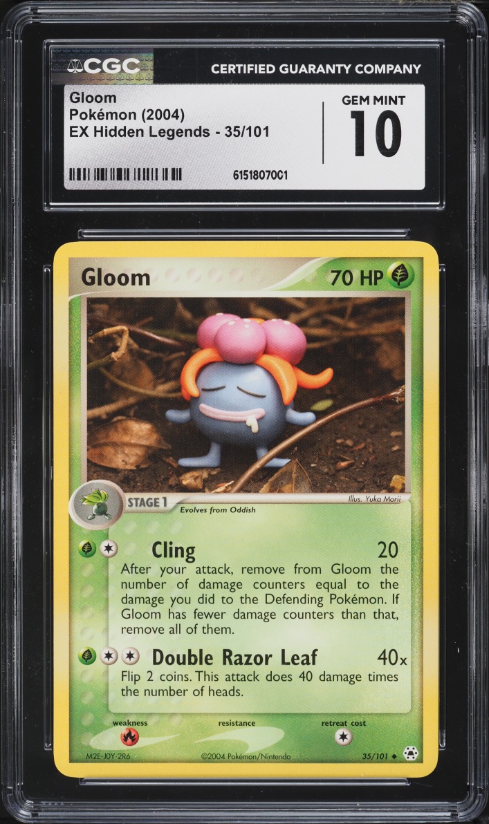 2004 Pokemon EX Hidden Legends Gloom #35 CGC 10 GEM MINT