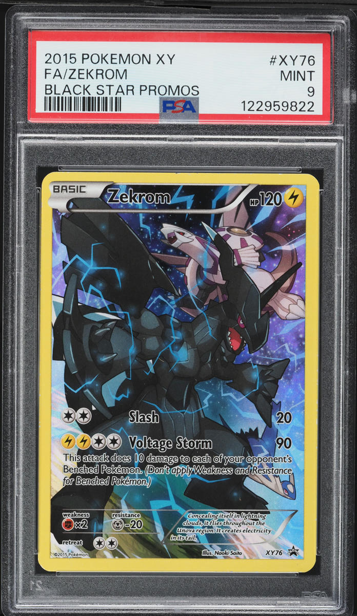2015 Pokemon XY Black Star Promo Full Art Zekrom #XY76 PSA 9 MINT