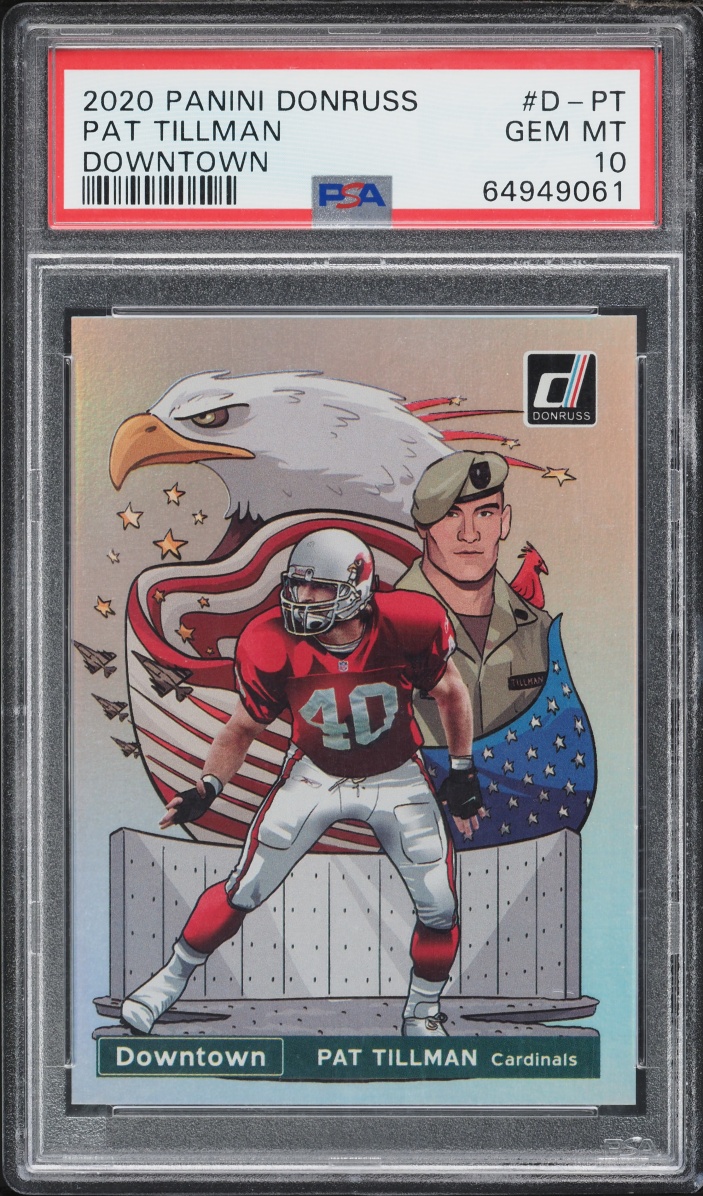 2020 Donruss Downtown Pat Tillman #D-PT PSA 10 GEM MINT
