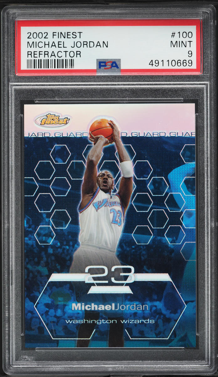 2002 Finest Refractor Michael Jordan /250 #100 PSA 9 MINT