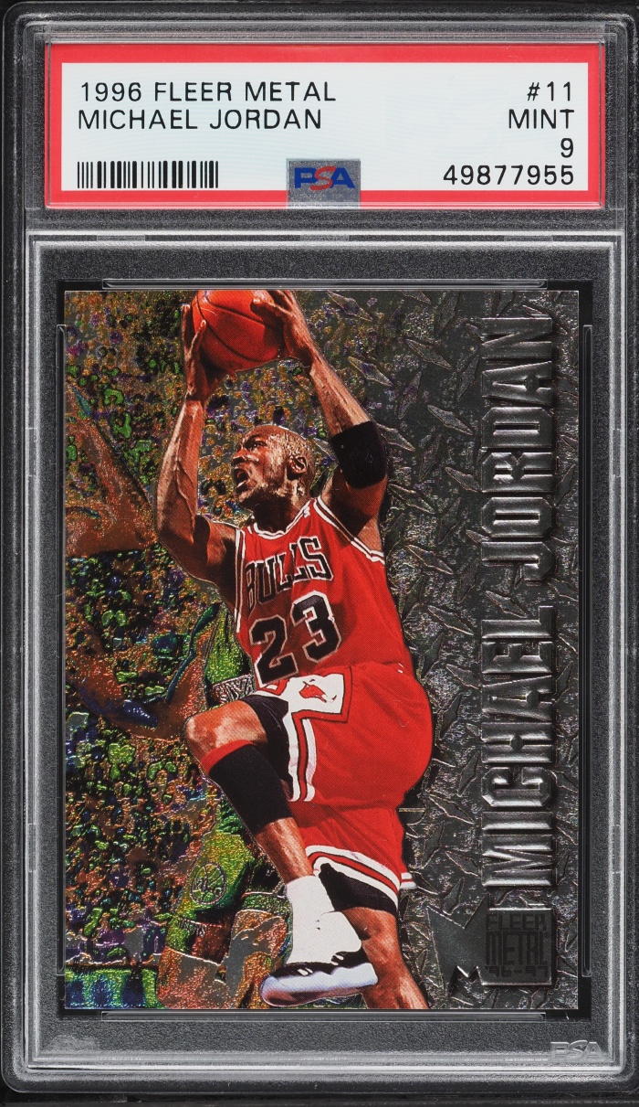 1996 Metal Basketball Michael Jordan #11 PSA 9 MINT