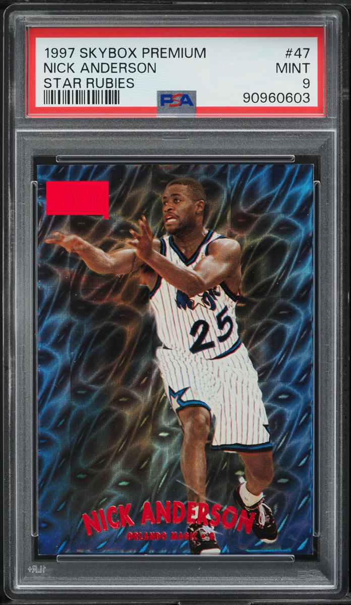 1997 Skybox Premium Star Rubies Nick Anderson /50 #47 PSA 9 MINT