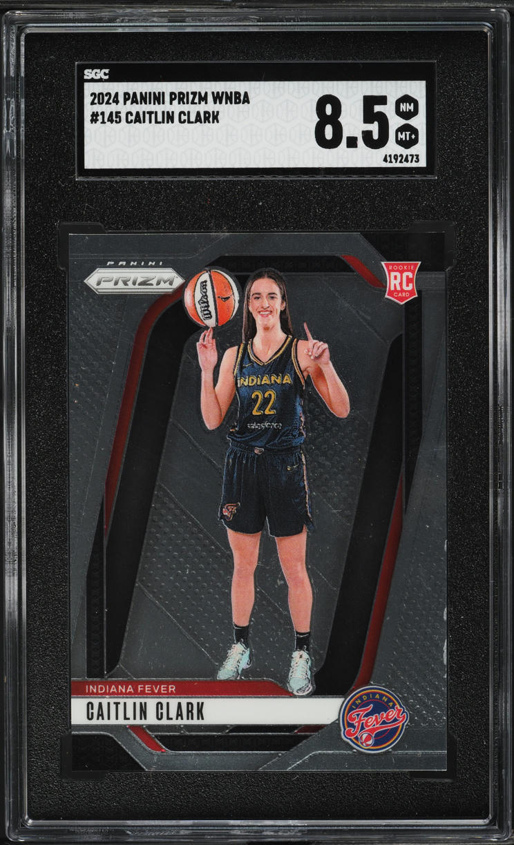 2024 Panini Prizm WNBA Caitlin Clark ROOKIE #145 SGC 8.5 NM-MT+