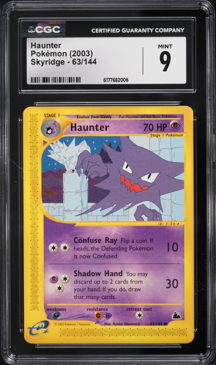 2003 Pokemon Skyridge Haunter #63 CGC 9 MINT