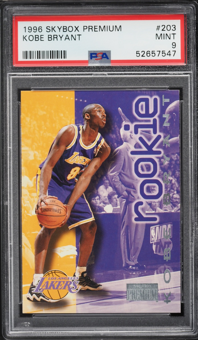 1996 Skybox Premium Kobe Bryant ROOKIE #203 PSA 9 MINT