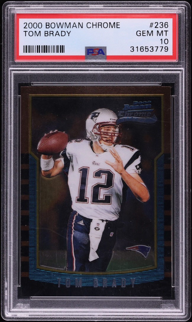 2000 Bowman Chrome Tom Brady ROOKIE #236 PSA 10 GEM MINT